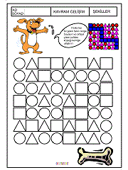 okul öncesi çocuklar için üçgen kavram çalışmaları